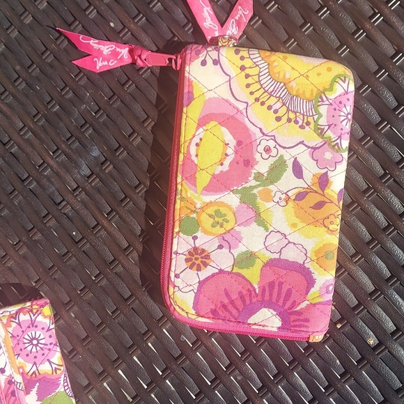 VERA🌸BRADLEY "Clementine" On The Go Bag, Pouch & Wallet Set - Picture 12 of 12